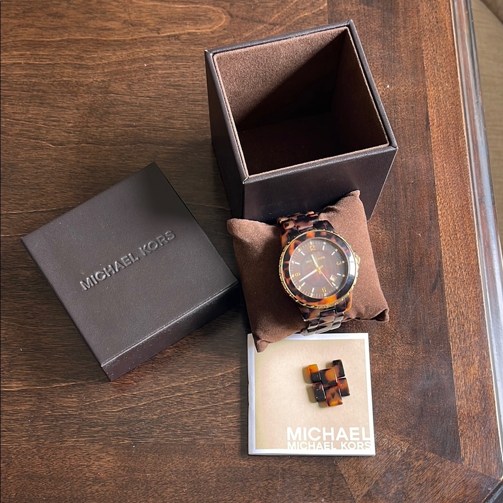 Michael Kors Tortoise Shell Watch